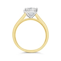 New Brilliance 14K Yellow Gold Lab Grown 1.50CT Princess Cut Diamond Ring