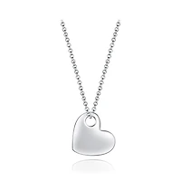 Sterling Silver Heart 19" Pendant