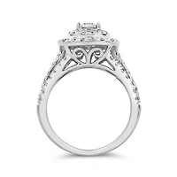 10K White Gold 2.00CTW Diamond Bridal Set