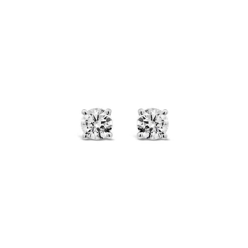 Glacier Fire 14K White Gold Canadian 0.60CTW Diamond Stud Earrings