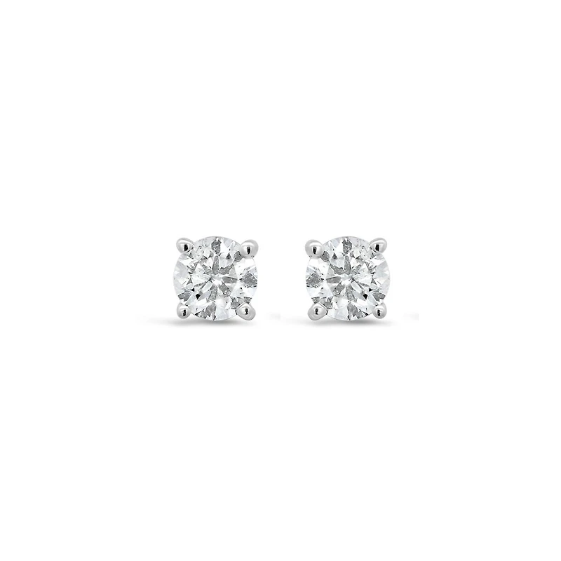 Glacier Fire 14K White Gold Canadian 0.75CTW Diamond Stud Earrings