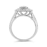 New Brilliance 10K White Gold Lab Grown 1.51CTW Diamond Fashion Ring