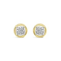 Bouquet 10K Yellow Gold 0.15CTW Diamond Earrings
