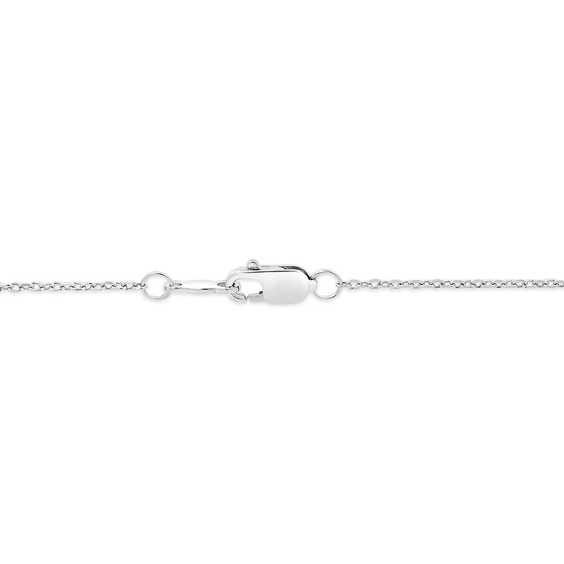 Dancing Diamonds Sterling Silver Diamond Pendant