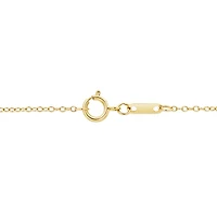 10K Yellow Gold 0.15CTW Diamond Necklace