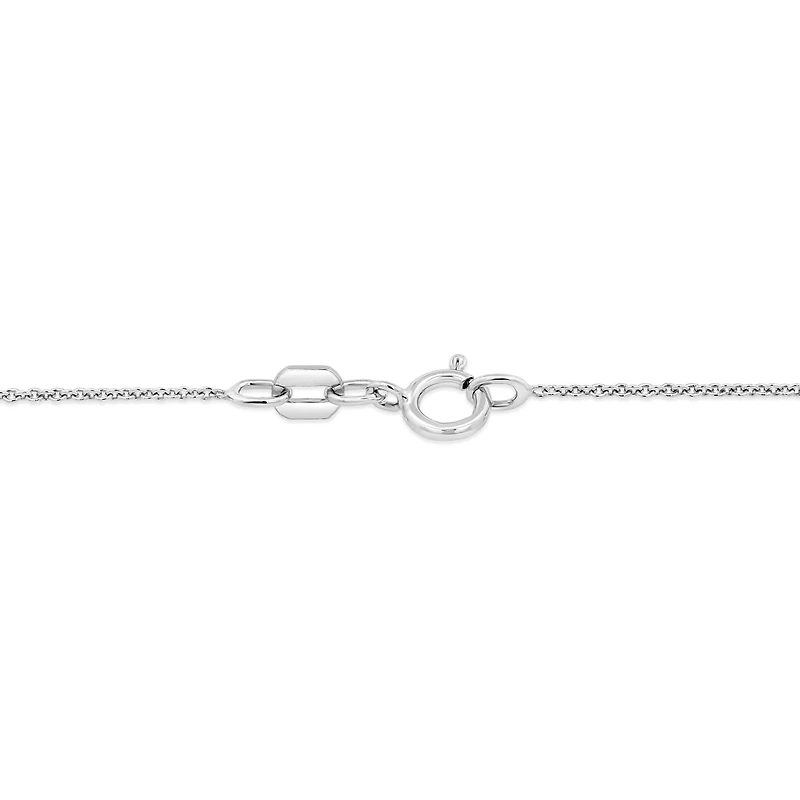 Sterling Silver 0.10CTW Diamond Heart Pendant