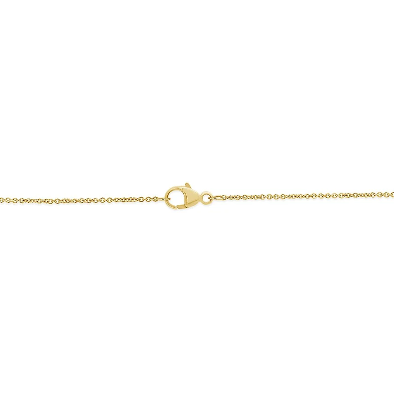 Bella Moda 10K Yellow Gold 0.20CTW Diamond Y-Necklace