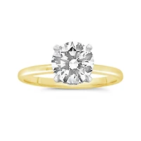 New Brilliance 14K Yellow Gold Lab Grown 2.08CTW Round Cut Diamond Ring