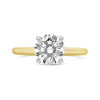New Brilliance 14K Yellow Gold Lab Grown 2.08CTW Round Cut Diamond Ring