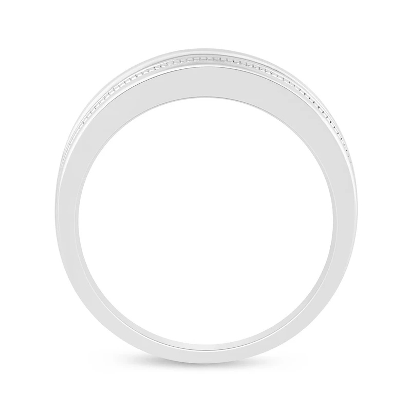 10K White Gold 0.50CTW Diamond Wedding Band