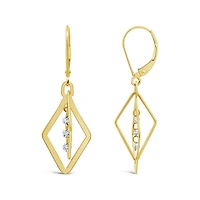 Brevani 10K Yellow Gold 0.29CTW Diamond Dangle Earrings
