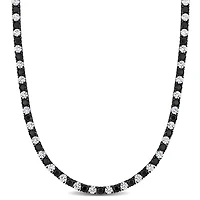 Julianna B Created White and Black Sapphire 20" Necklace
