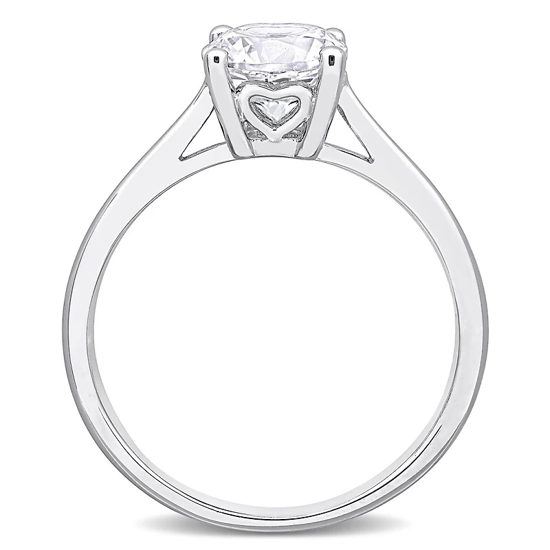 Julianna B Sterling Silver Created Sapphire Solitaire Ring