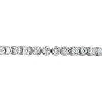 New Brilliance 10K White Gold Lab Grown 5.02CTW Diamond Tennis Bracelet