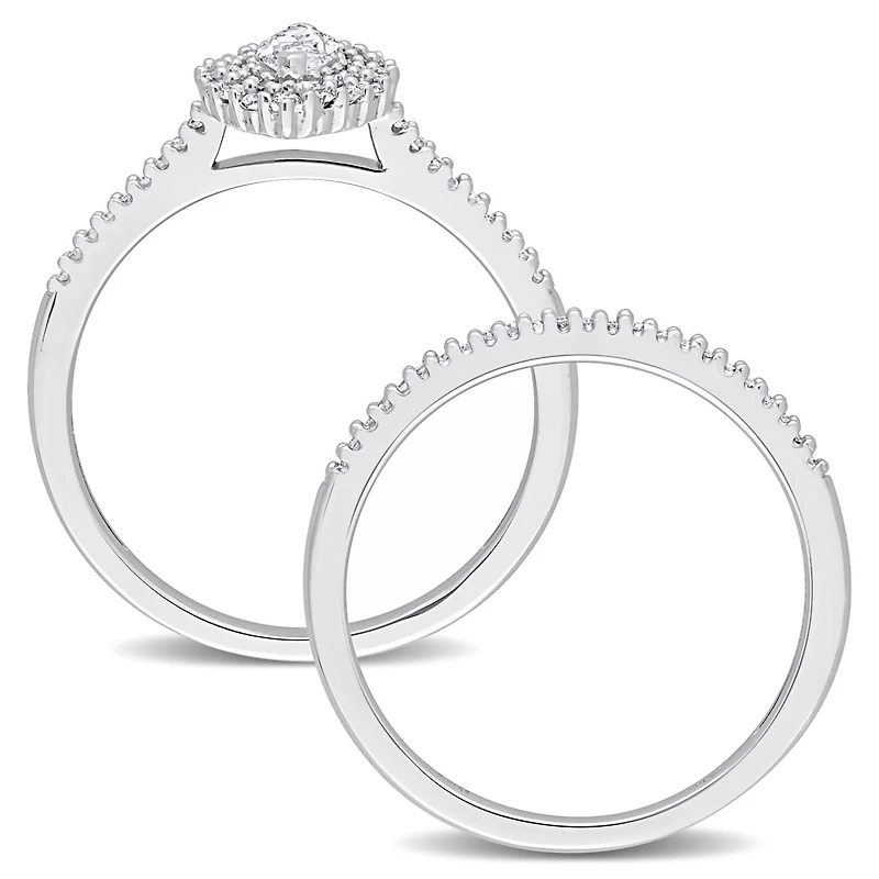 Julianna B 10K Yellow Gold 0.34CTW Diamond Bridal Set