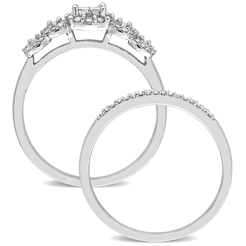 Julianna B 10K White Gold 0.33CTW Diamond Bridal Set
