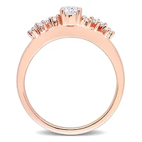 Julianna B 14K Rose Gold 0.48CTW Diamond Bridal Ring