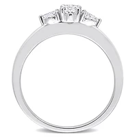 Julianna B 14K White Gold 0.49CTW Diamond Three-Stone Ring