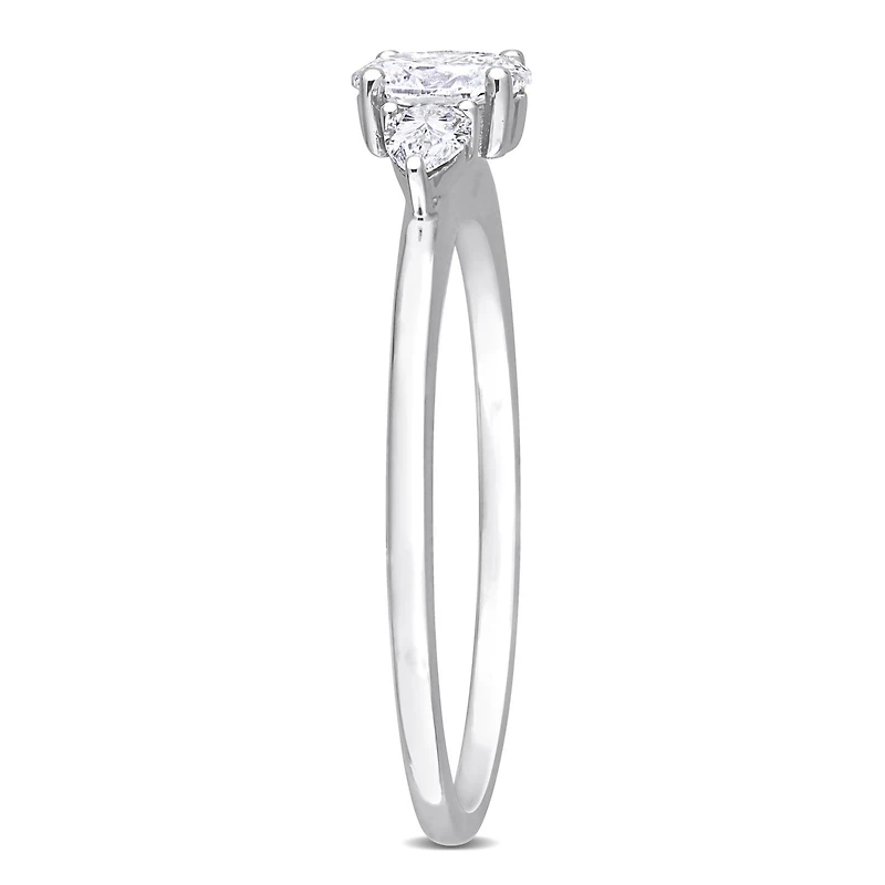 Julianna B 14K White Gold 0.49CTW Diamond Three-Stone Ring