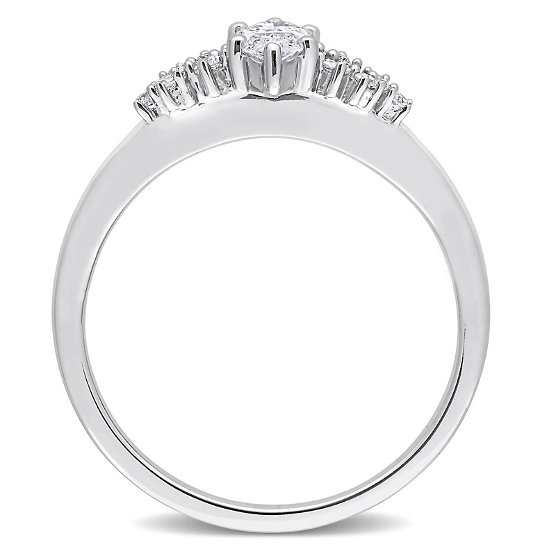 Julianna B 14K White Gold 0.50CTW Diamond Bridal Ring