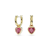 Swarovski Chromo Drop Heart Earrings