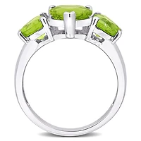 Julianna B Sterling Silver Peridot Heart Ring