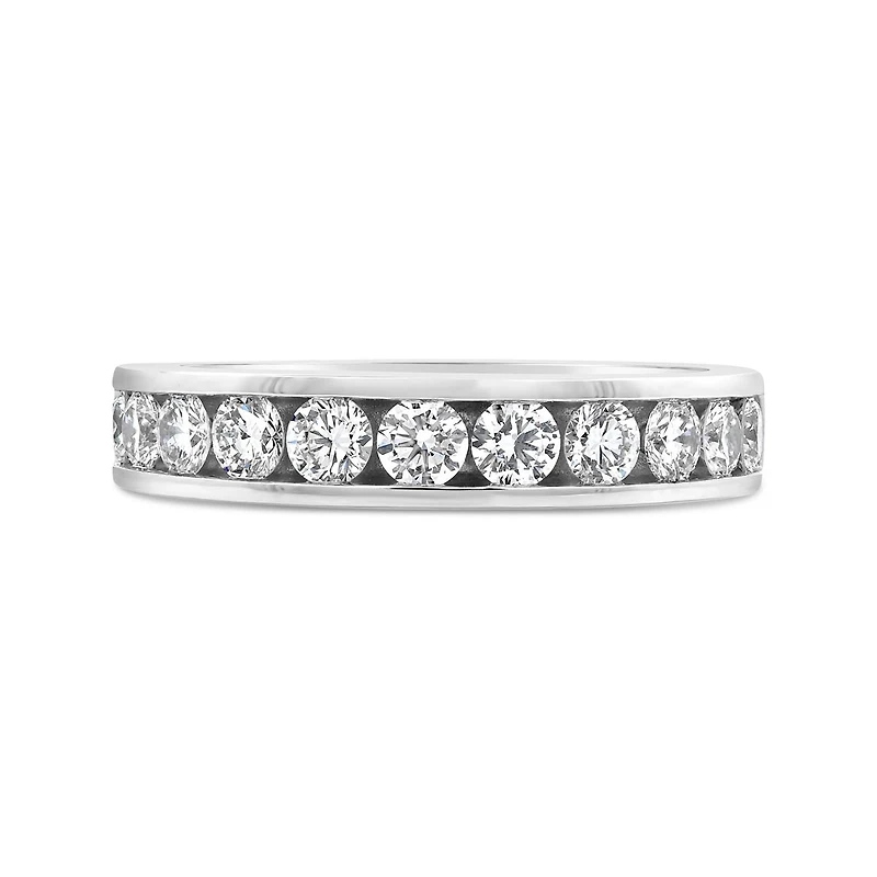 New Brilliance 14K White Gold Lab Grown 1.00CTW Diamond Band