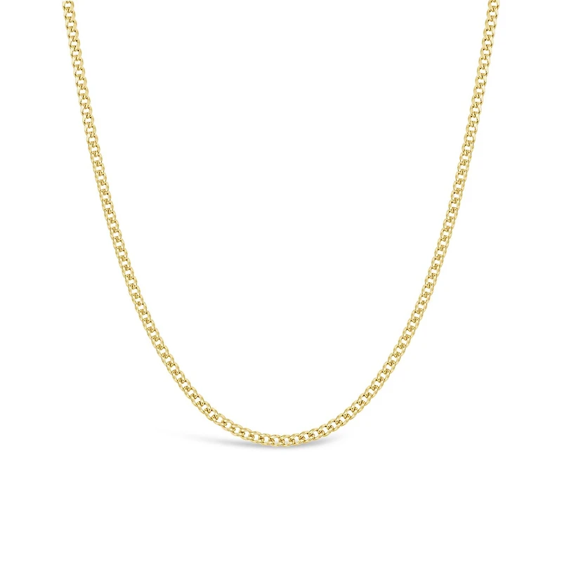 10K Yellow Gold 24" Miami Curb