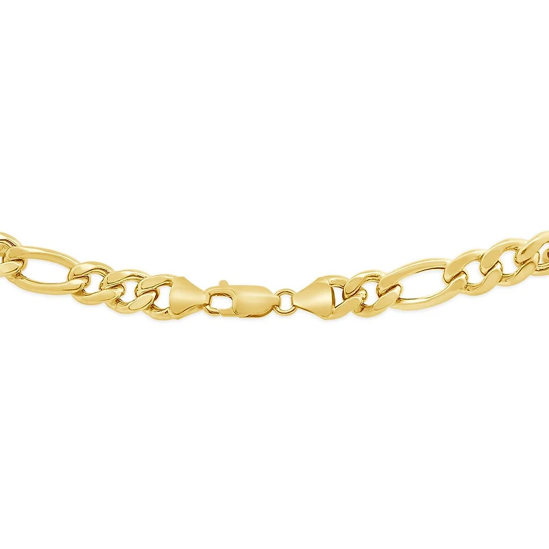 10K Yellow Gold 24" 7.1mm Miami Figaro Chain
