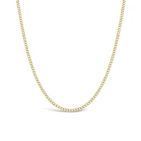 10K Yellow Gold 28" 3.6mm Semi-Solid Miami Cuban Curb Chain