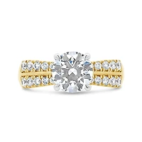 New Brilliance 14K Yellow Gold Lab Grown 2.50CTW Diamond Bridal Ring