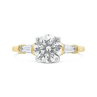 New Brilliance 14K Yellow Gold Lab Grown 2.50CTW Diamond Bridal Ring