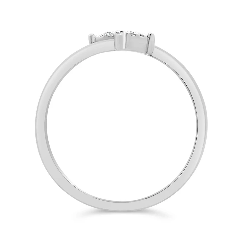 10K White Gold Diamond Promise Ring