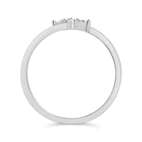 10K White Gold Diamond Promise Ring