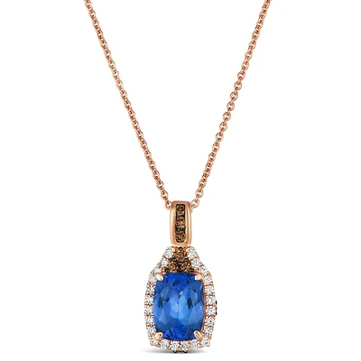 Le Vian 14K Strawberry Gold Tanzanite & 0.24CTW Diamond Pendant