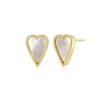 Elle Long Love Stud Earrings