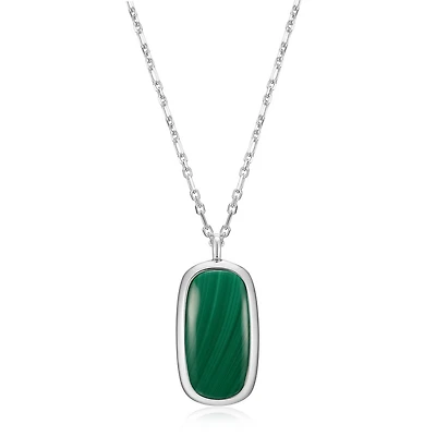 Elle Allure Malachite 17 + 3" Necklace