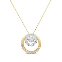 Dancing Diamonds 10K Yellow Gold Canadian 0.31CTW Diamond Pendant