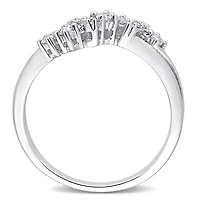 Julianna B Sterling Silver 0.17CTW Diamond Fashion Ring