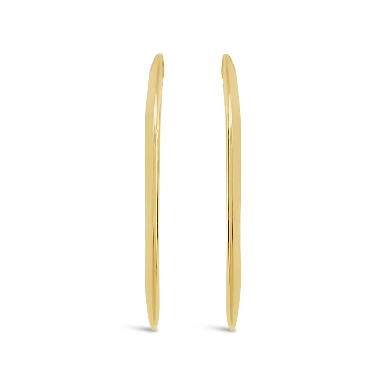 10K Yellow Gold Large Hoop Earring