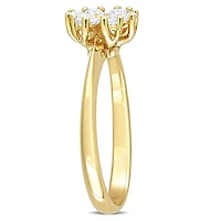 Julianna B 14K Yellow Gold 0.43CTW Diamond Flower Ring