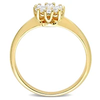 Julianna B 14K Yellow Gold 0.43CTW Diamond Flower Ring