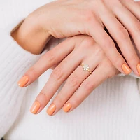 Julianna B 14K Yellow Gold 0.43CTW Diamond Flower Ring