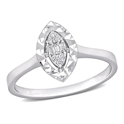 Julianna B 14K White Gold Diamond Marquise Fashion Ring