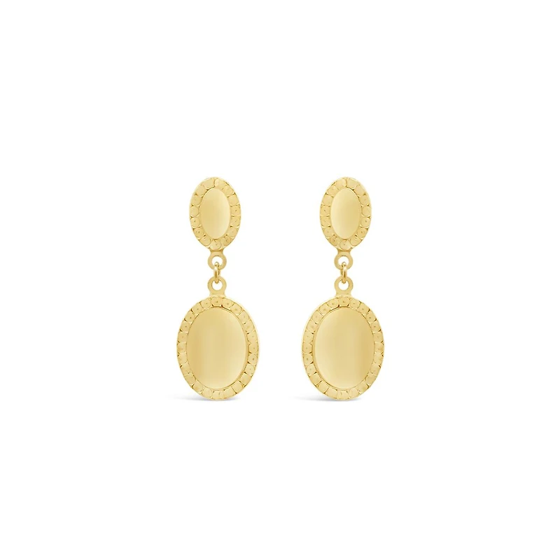 10K Yellow Gold Classic Drop Earring