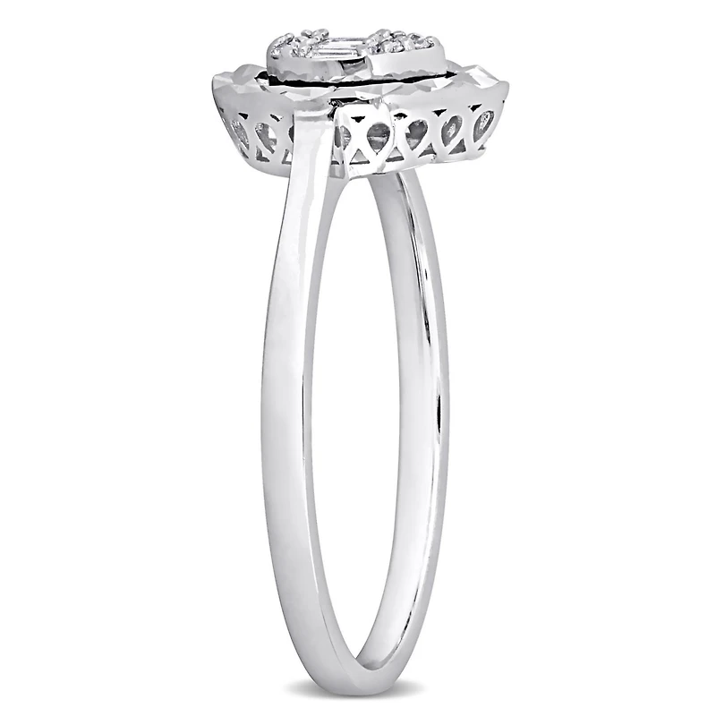Julianna B 14K White Gold Diamond Pear Fashion Ring