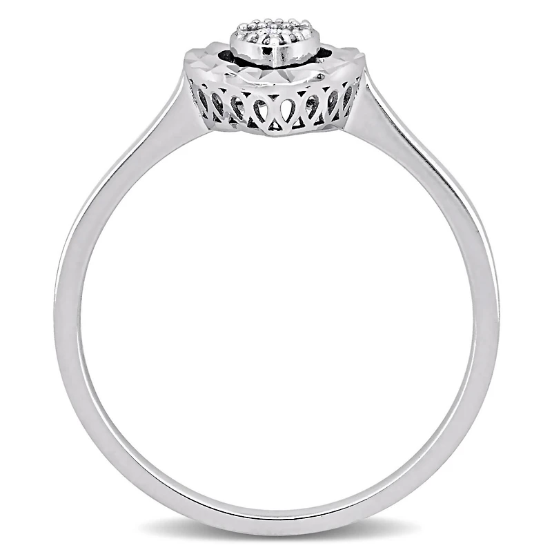 Julianna B 14K White Gold Diamond Pear Fashion Ring