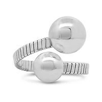 Sterling Silver Ball Twist Ring