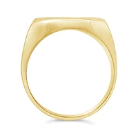 10K Yellow Gold Large Square Signet Ring