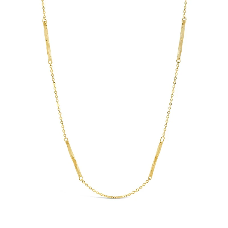10K Yellow Gold 18" Diamond Cut Mirror Chain